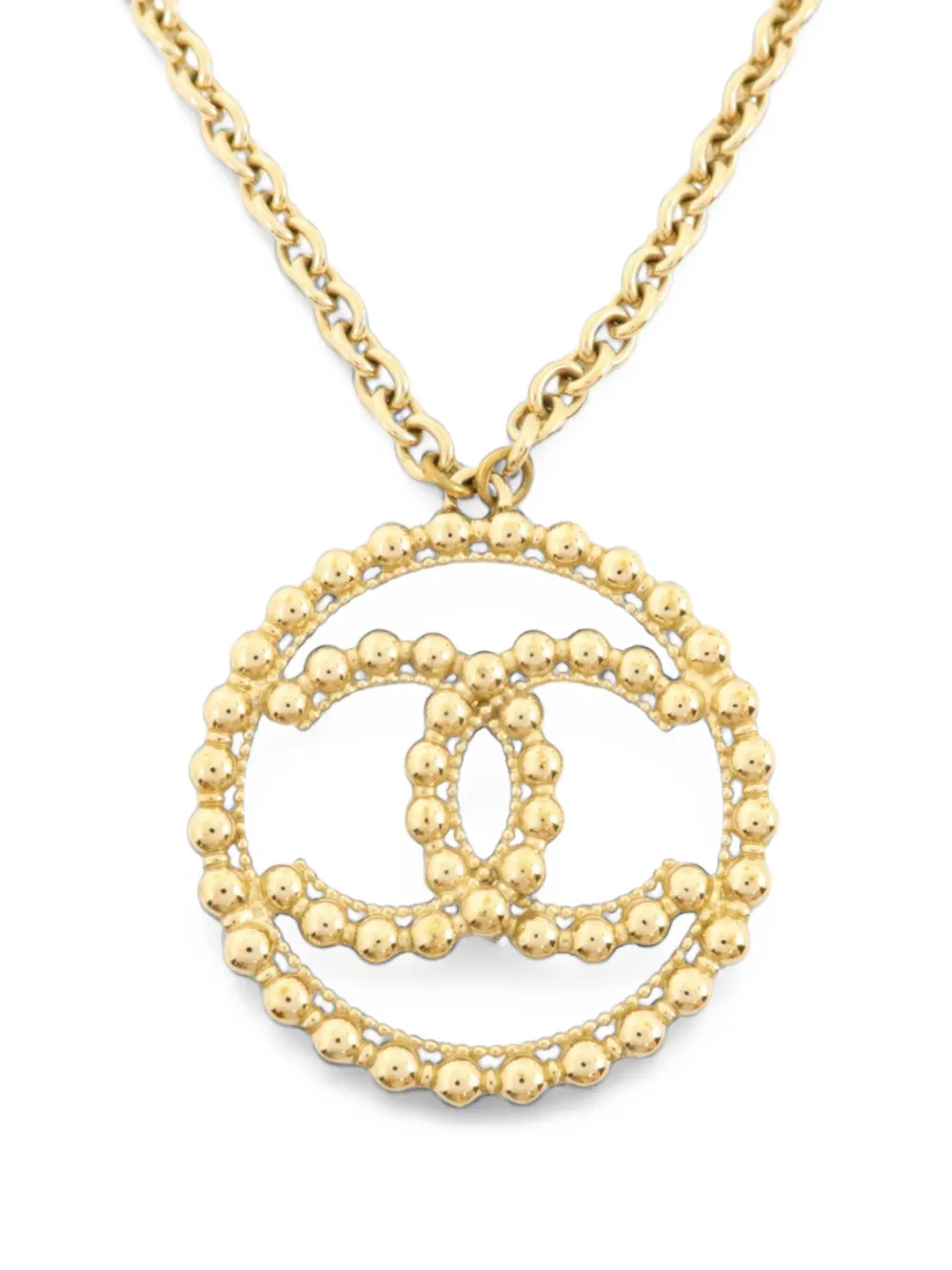 CHANEL Pre-Owned CC pendant necklace - Oro