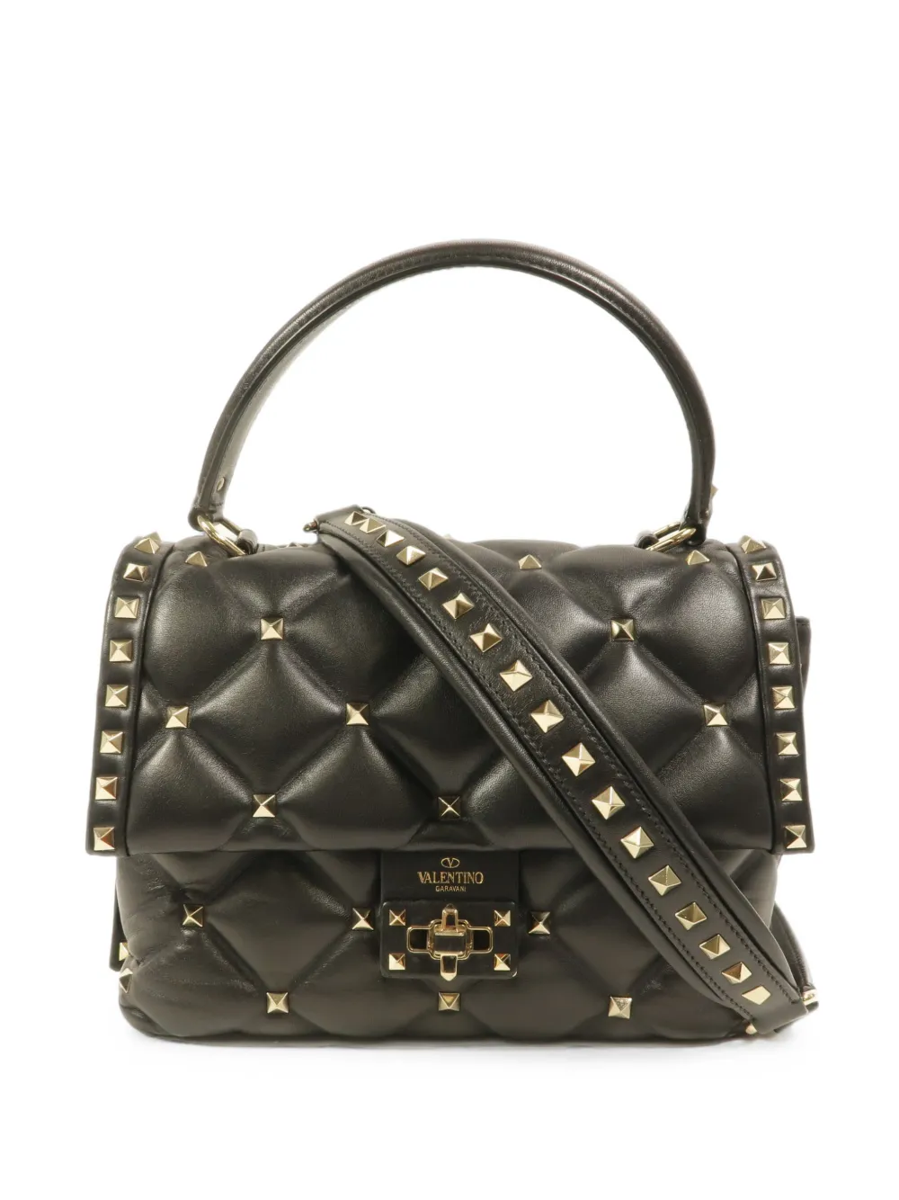Valentino Garavani Pre-Owned Candystud two-way handbag - Nero
