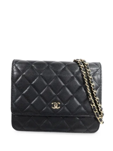 CHANEL Pre-Owned quilted CC calf leather shoulder bag
