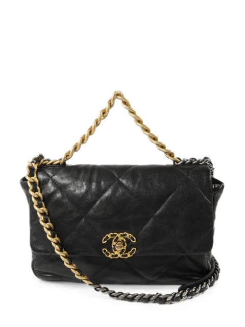 CHANEL Pre-Owned large CC C19 chain shoulder bag