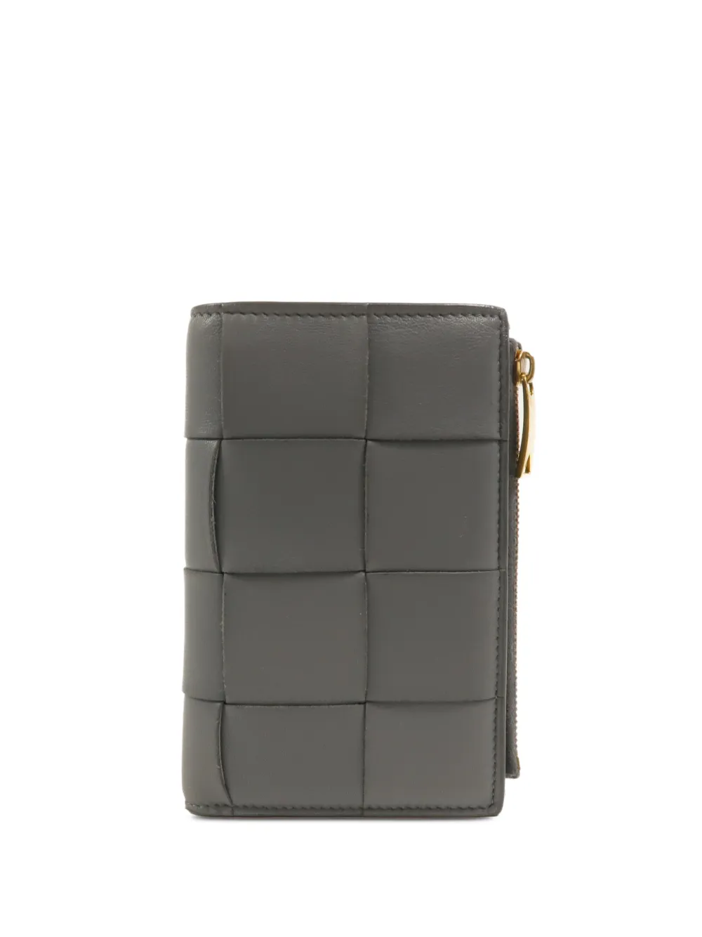 Bottega Veneta Pre-Owned portefeuille pliant Cassette - Gris