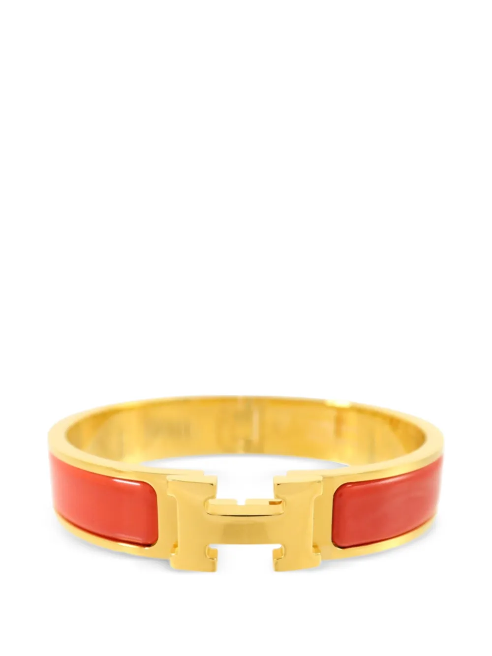 Hermès Pre-Owned Clic-H enamel bracelet - Oro