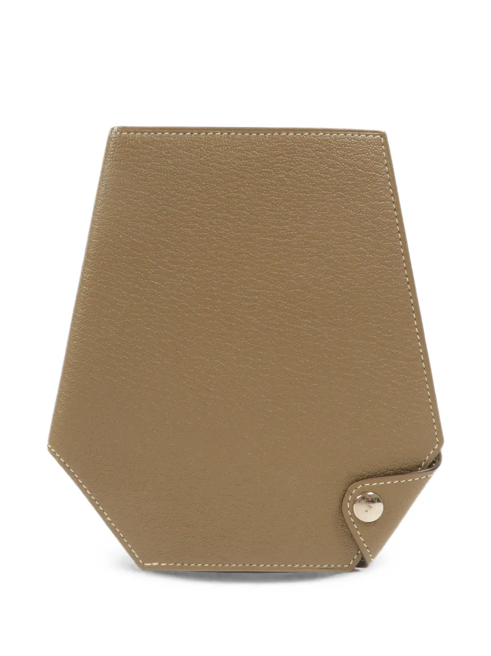 Pre-owned Hermes 2022 Clochette Compact Wallet In Brown