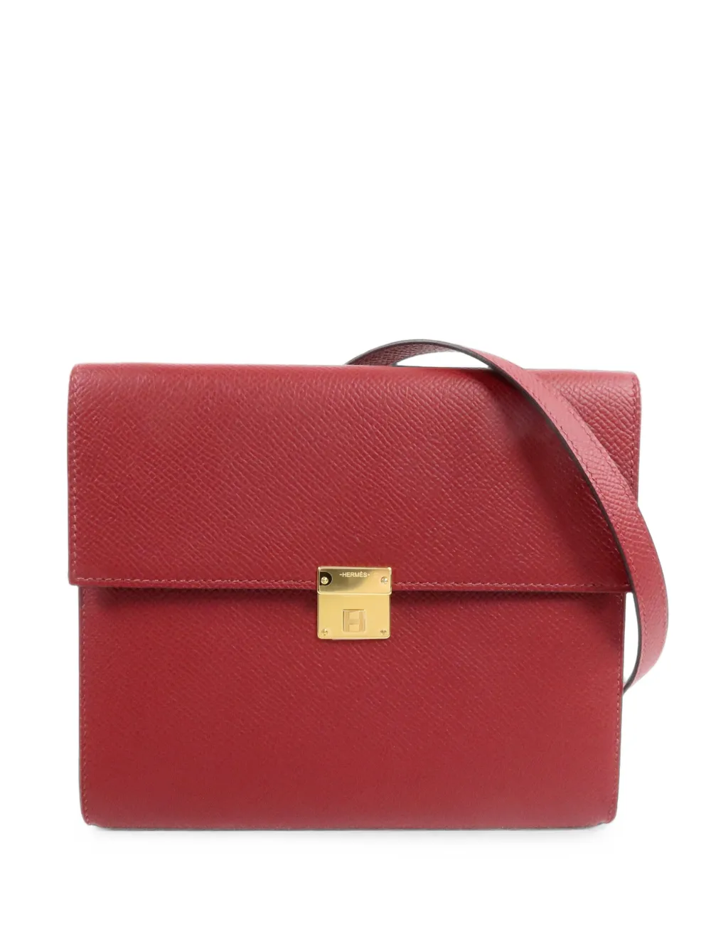 Hermès Pre-Owned Clic 16 leather shoulder bag - Rosso