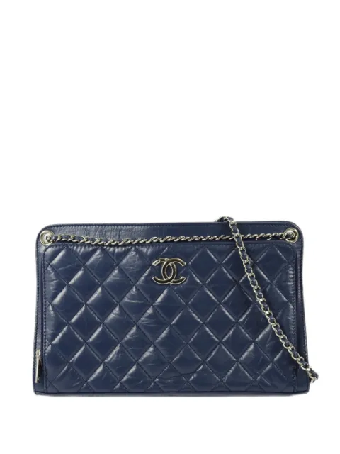 CHANEL Pre-Owned CC diamond-quilted shoulder bag