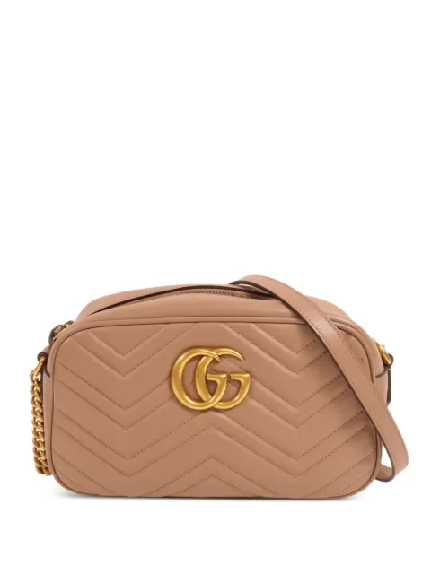 Gucci Pre-Owned bolso de hombro GG Marmont pequeño de piel de becerro
