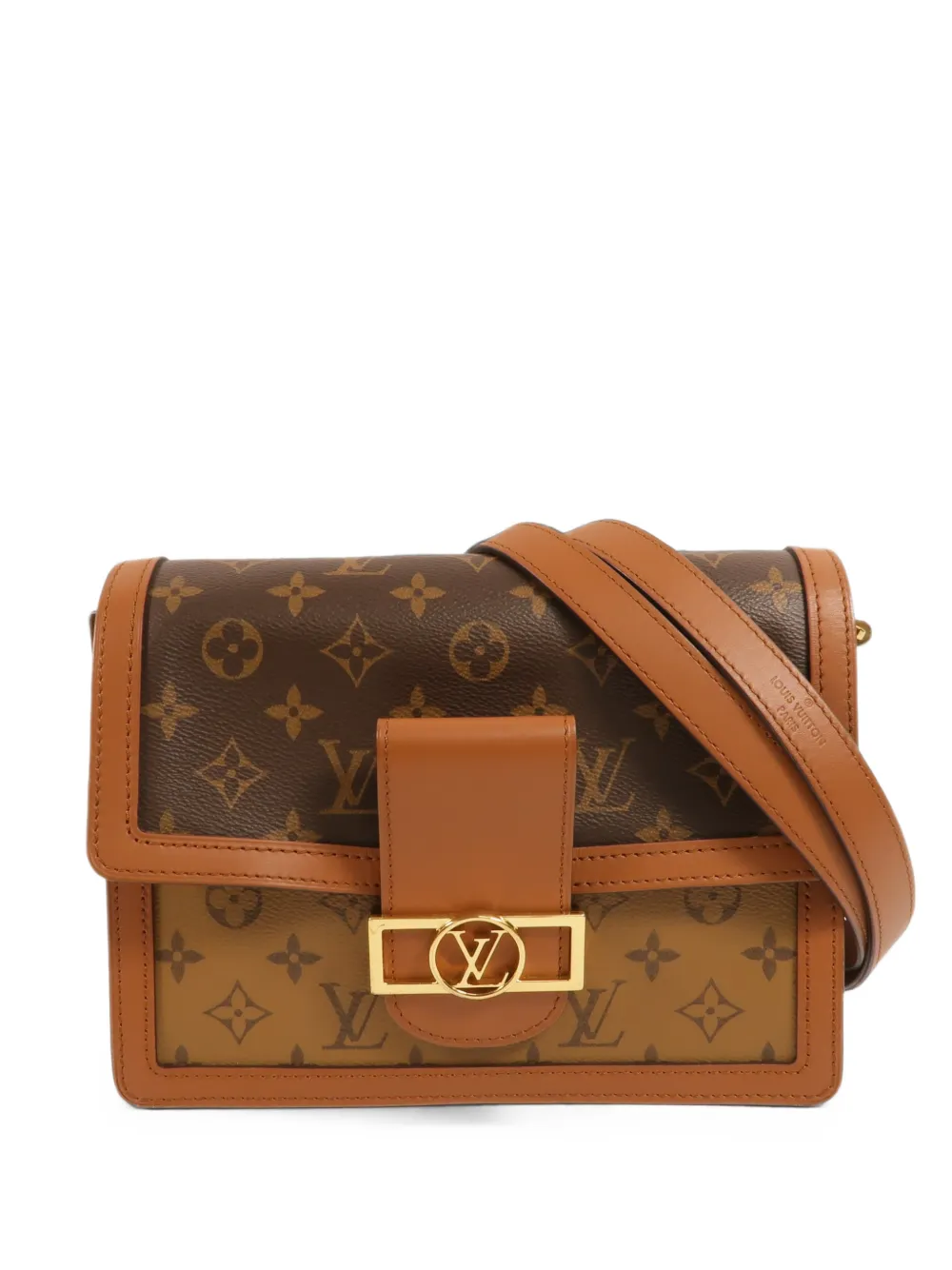 Louis Vuitton Pre-Owned MM Reverse Dauphine Monogram Schultertasche - Braun