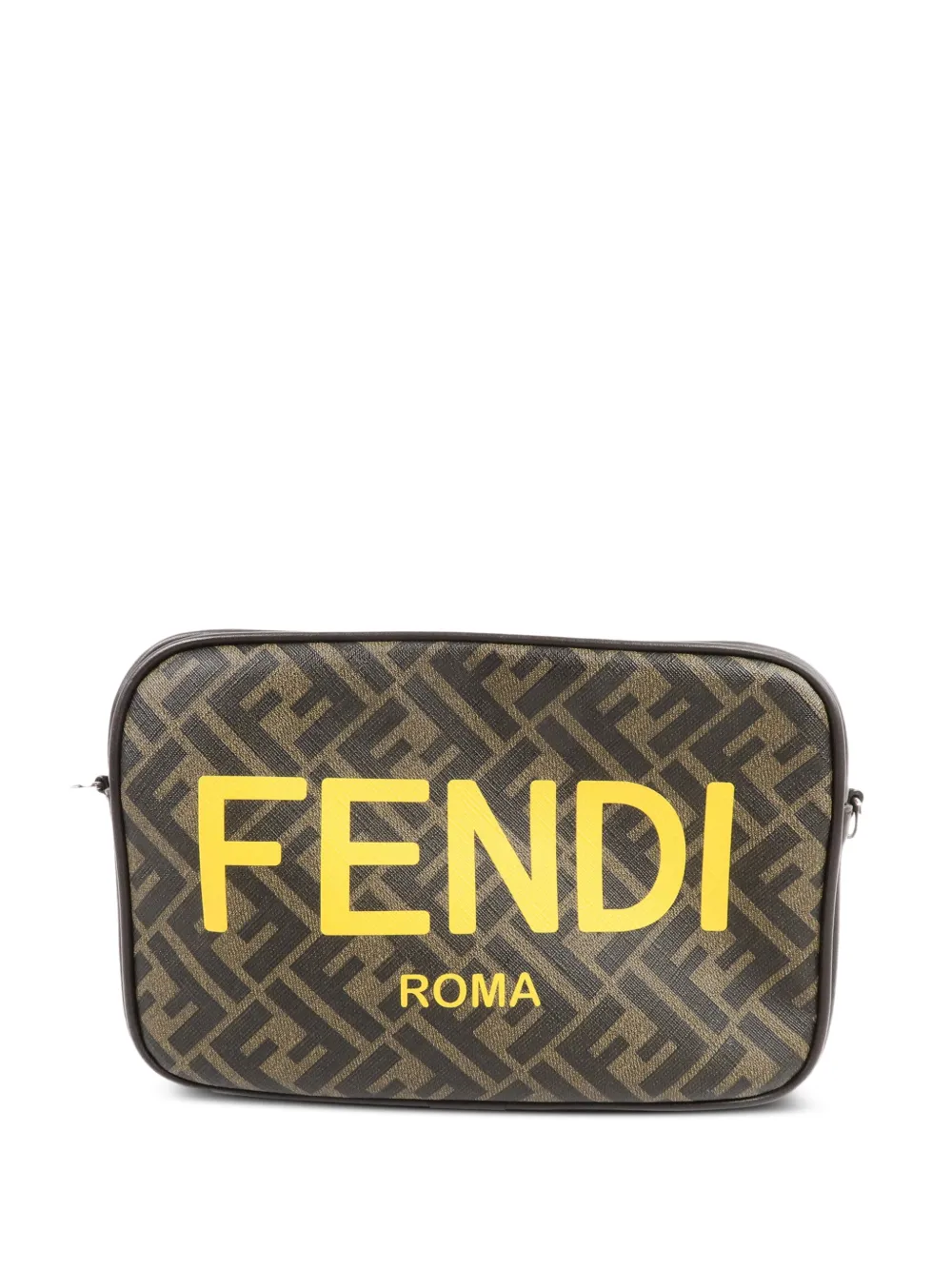 Fendi Pre-Owned ダイアゴナル カメラケース クラッチバッグ | ブラウン | Image 1