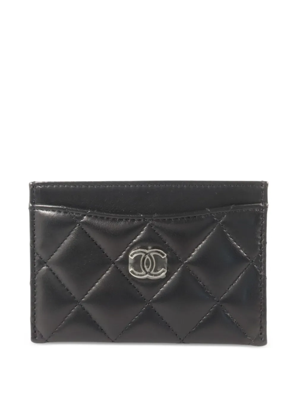 CHANEL Pre-Owned quilted CC card holder - Nero