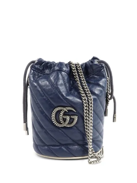 Gucci Pre-Owned Mini GG Marmont bucket bag