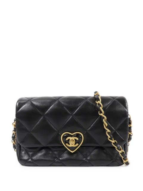 CHANEL Pre-Owned CC heart-lock shoulder bag