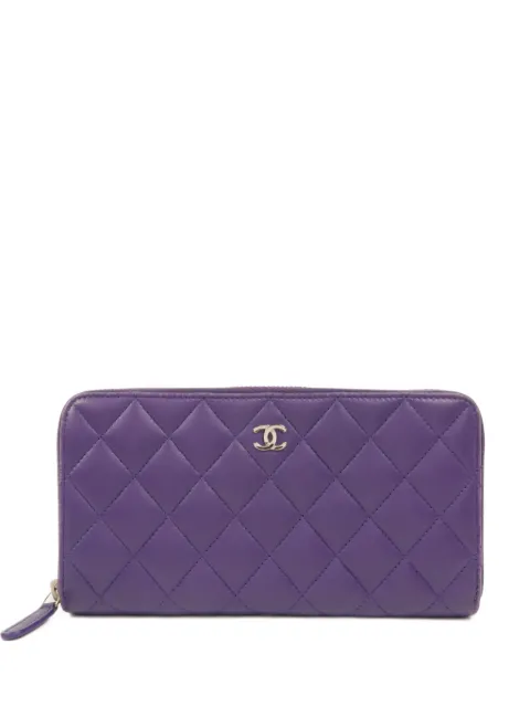 CHANEL Pre-Owned quilted CC zipped wallet