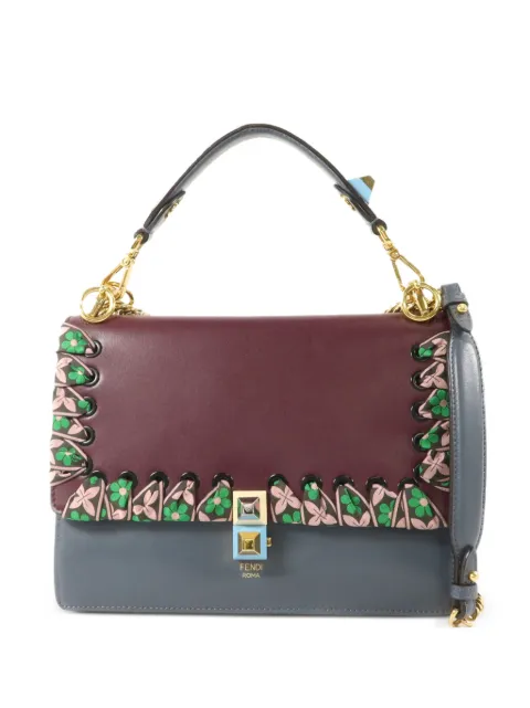 Fendi Pre-Owned Kan I leather shoulder bag