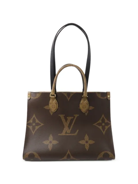 Louis Vuitton Pre-Owned сумка-тоут MM Monogram Giant On The Go
