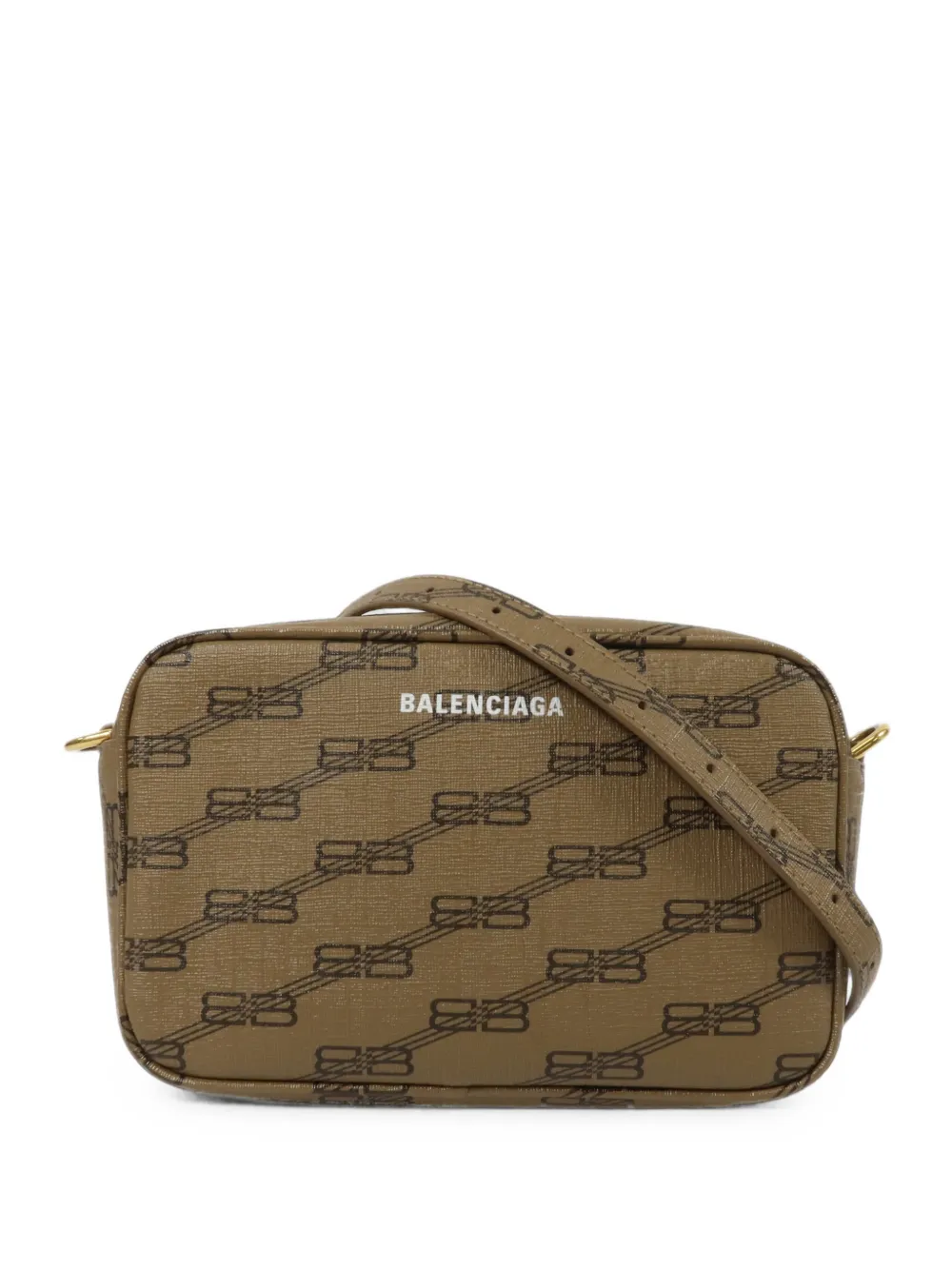 Balenciaga Pre-Owned BB Monogram camera bag - Marrone