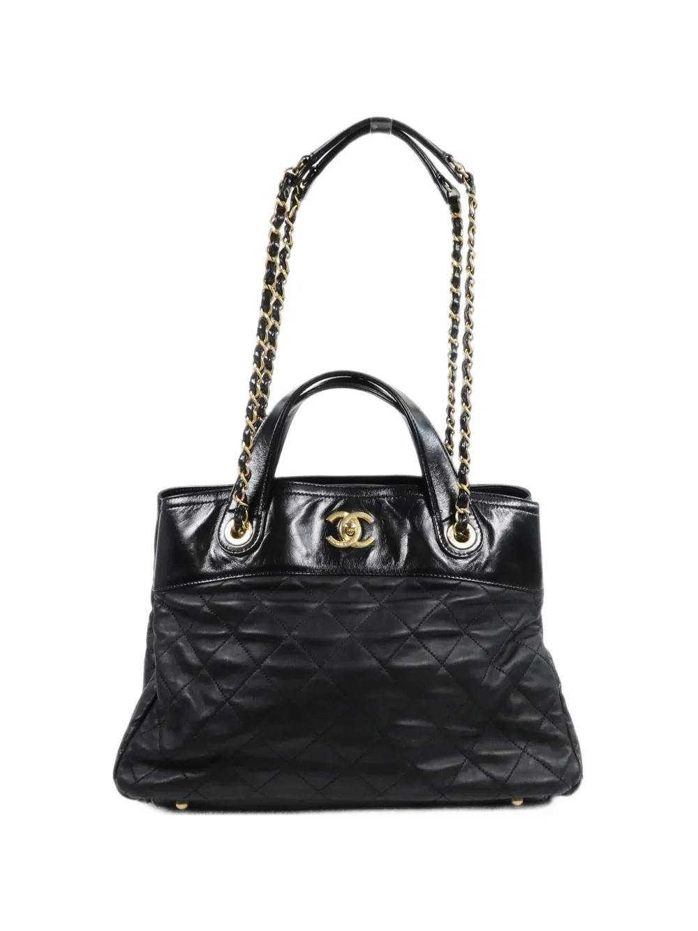 CHANEL Pre-Owned quilted CC turn-lock tote bag - Nero