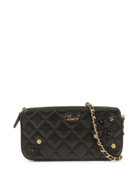 CHANEL Pre-Owned Matelassé Camellia shoulder bag