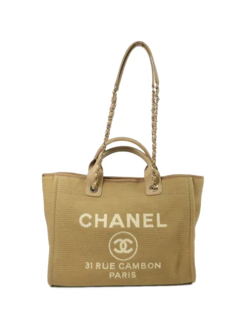 CHANEL Pre-Owned medium Deauville CC two-way tote bag