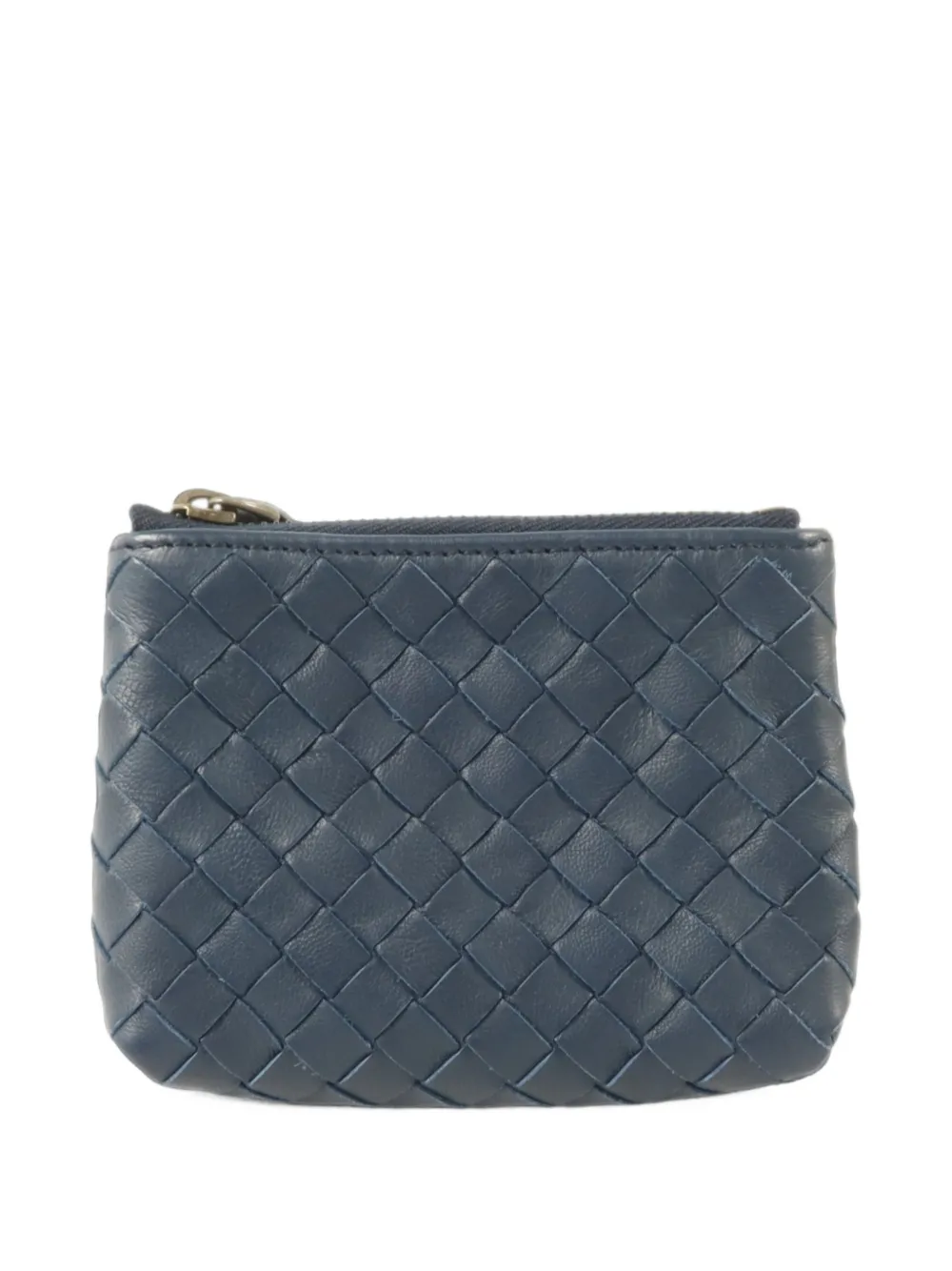 Bottega Veneta Pre-Owned Intrecciato Münztäschchen aus Leder - Blau