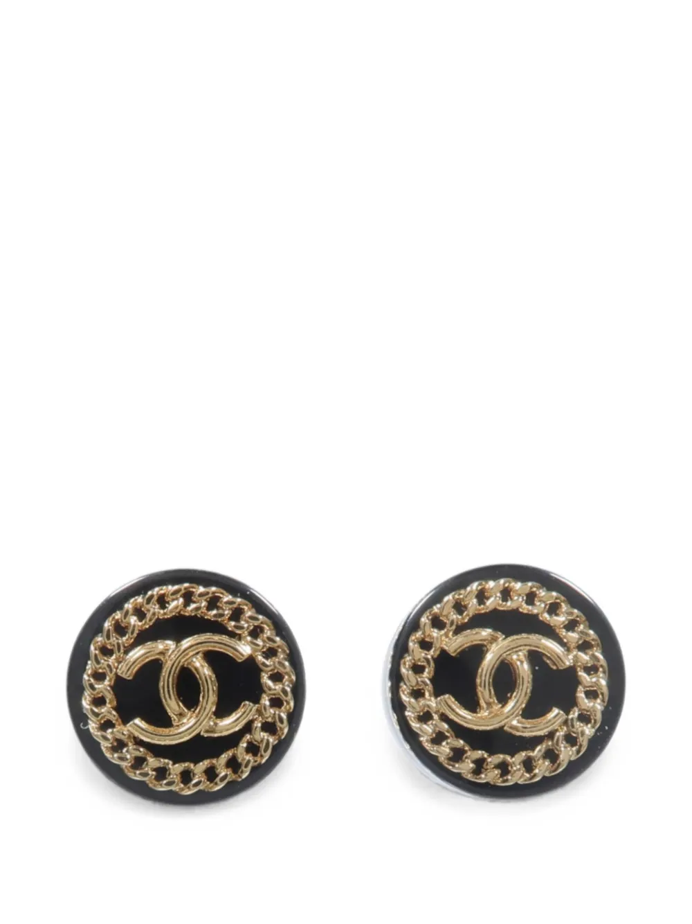 CHANEL Pre-Owned CC-logo earrings - Nero