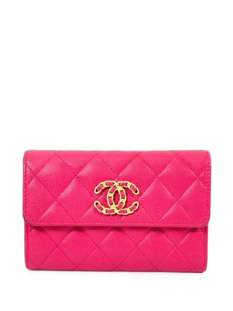 CHANEL Pre-Owned C19 flap wallet