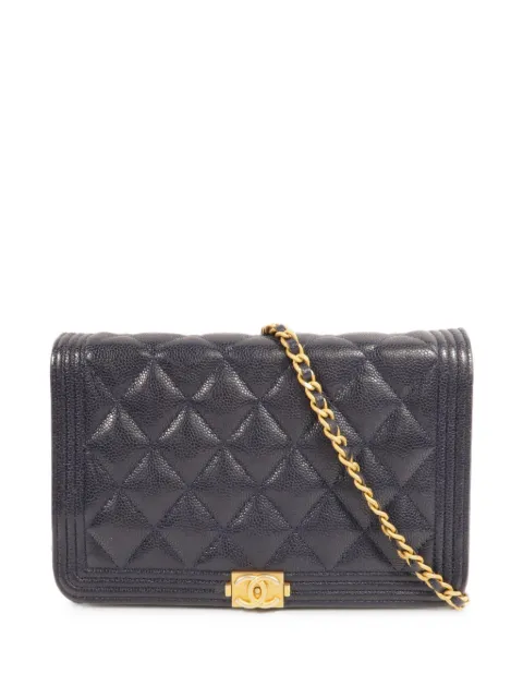 CHANEL Pre-Owned Boy Chanel Wallet On Chain shoulder bag