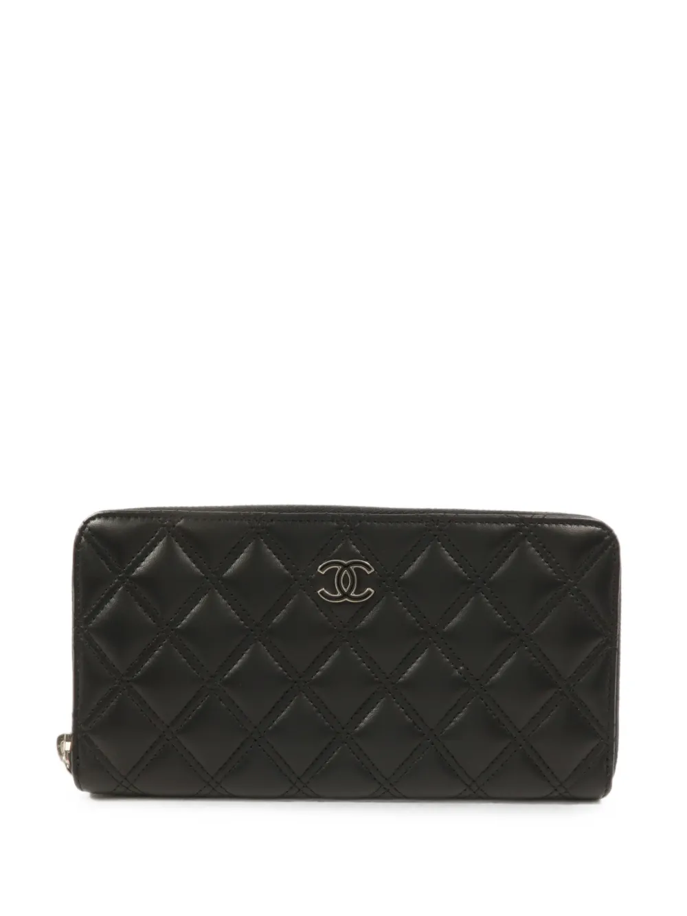 CHANEL Pre-Owned CC-logo quilted leather wallet - Nero