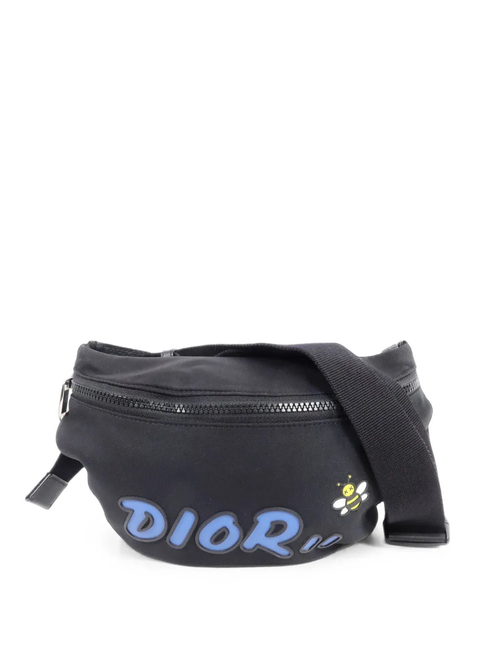 Christian Dior Pre-Owned x Kaws sac banane à motif abeille - Noir Christian Dior Pre-Owned x Kaws sac banane à motif abeille - Noir