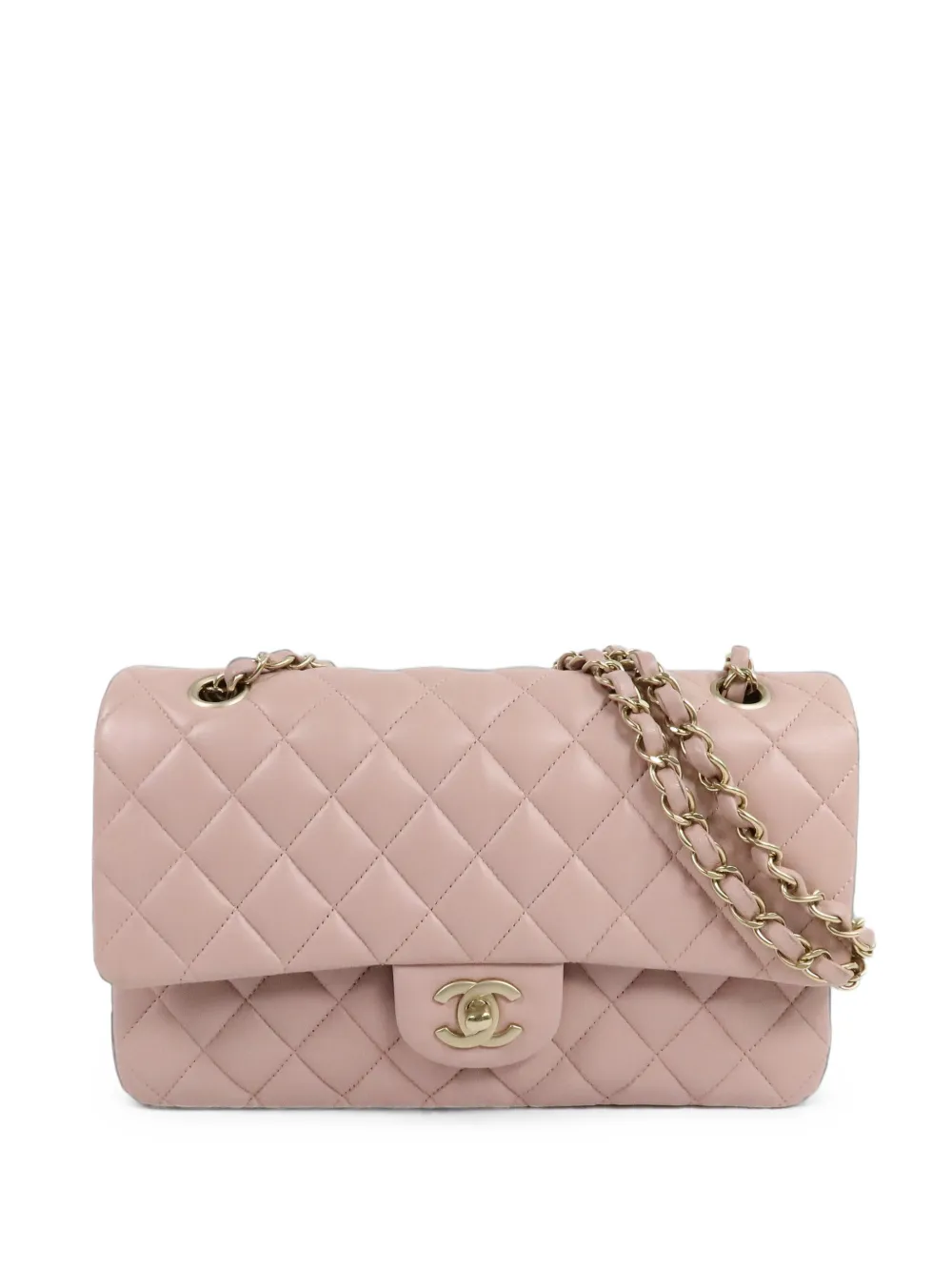 CHANEL Pre-Owned 25 Classic quilted turn-lock shoulder bag - Rosa