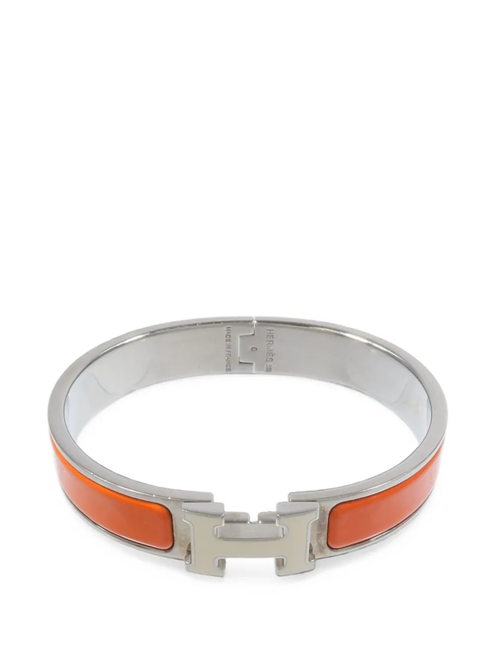 Hermès Pre-Owned Clic H enamel bracelet - Argento