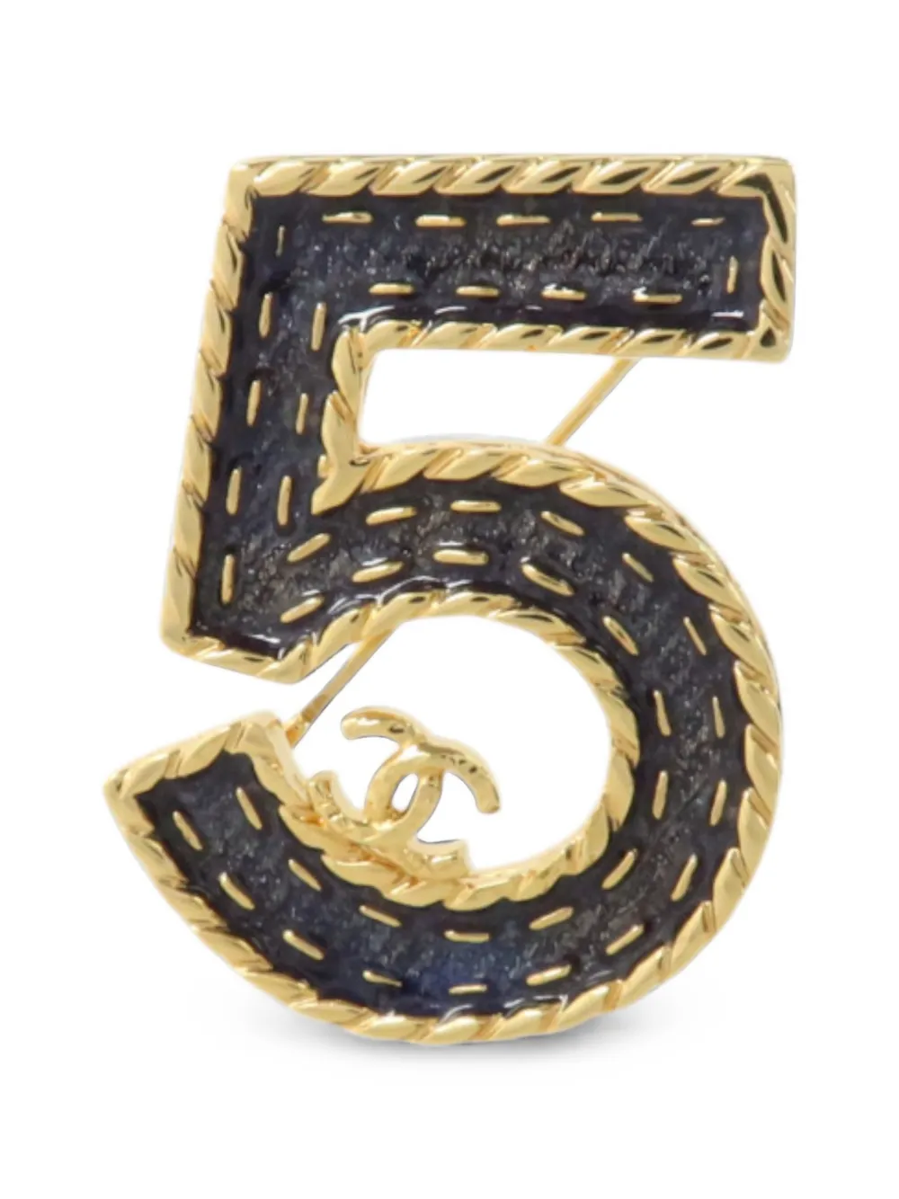 CHANEL Pre-Owned CC Coco Mark brooch - Oro