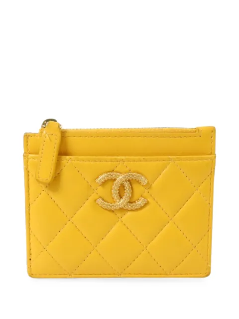 CHANEL Pre-Owned CC-logo quilted card holder