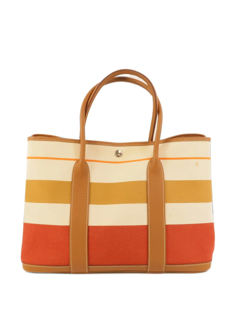 Hermès Pre-Owned Garden Party PM canvas tote bag - Marrone