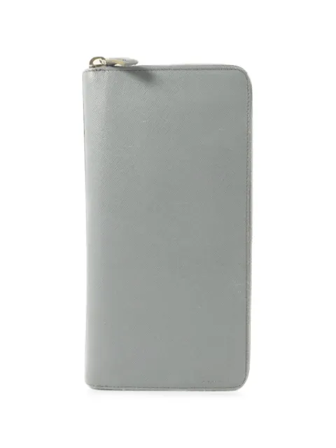 Prada Pre-Owned Saffiano leather zip-around wallet