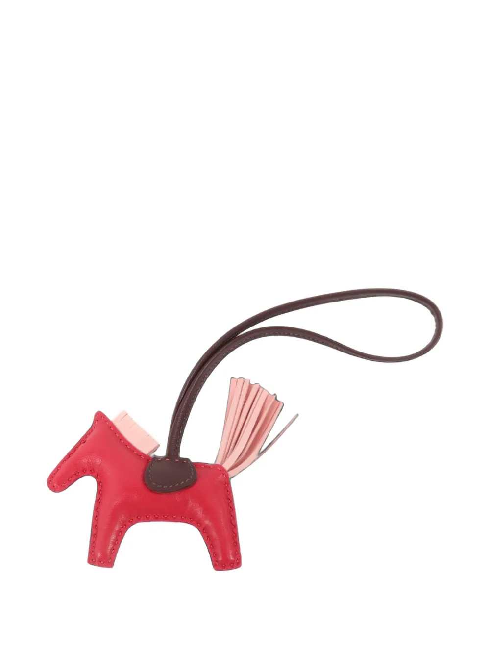 Hermès Pre-Owned 2022 PM Rodeo Milo bag charm - Rosso