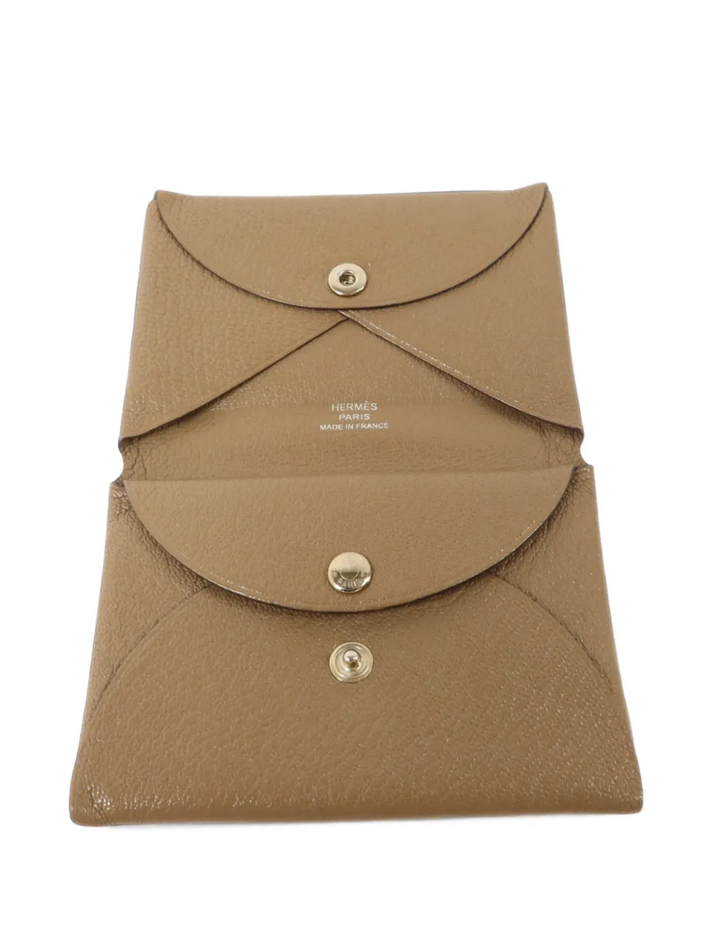 Hermès Pre-Owned 2022 Calvi Duo card holder - Toni neutri