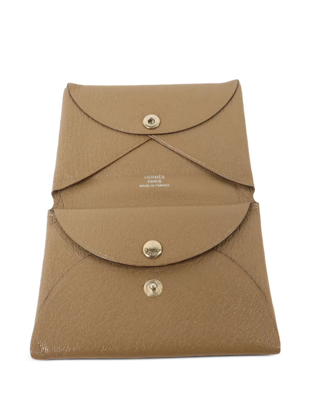Hermès Pre-Owned 2022 Calvi Duo card holder - Toni neutri