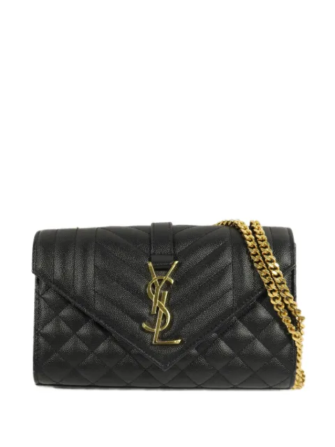Saint Laurent Pre-Owned Envelope chain leather crossbody bag