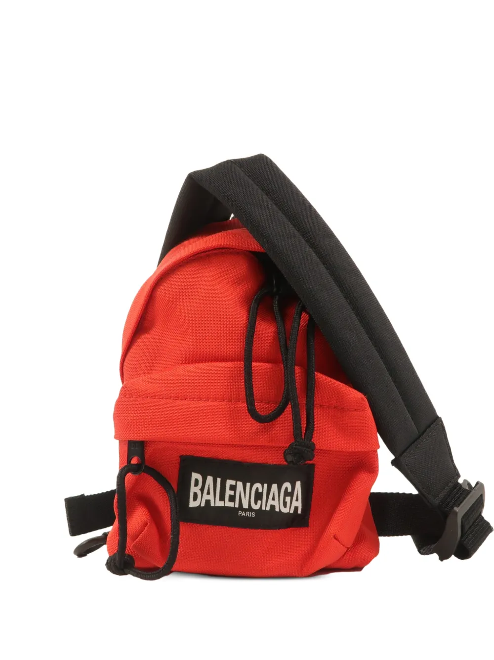 Balenciaga Pre-Owned Schultertasche mit Logo-Patch - Rot
