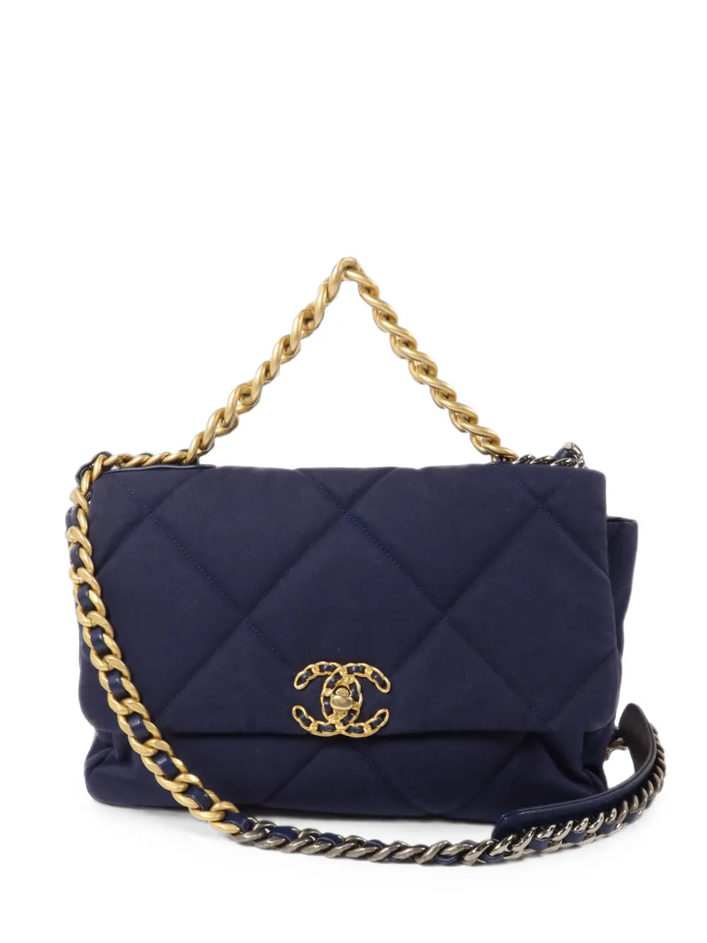 CHANEL Pre-Owned large 19 shoulder bag - Blu