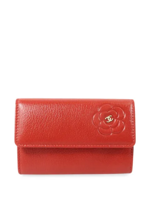 CHANEL Pre-Owned Camellia CC card holder