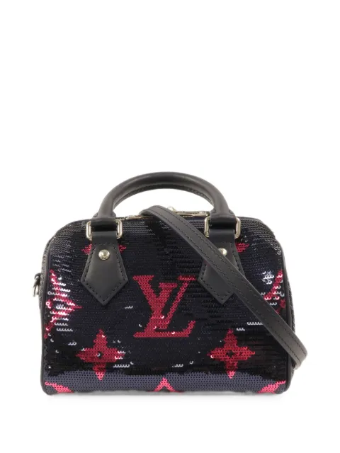 Louis Vuitton Pre-Owned mini 18 Speedy Bandoulière sequin tote bag