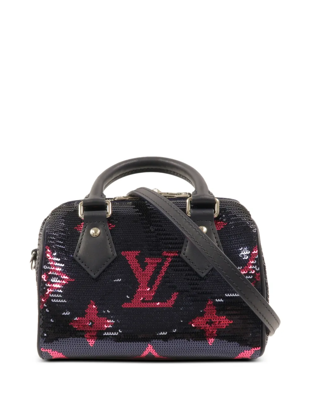 Louis Vuitton Pre-Owned mini cabas Speedy Bandoulière 18 à sequins - Bleu