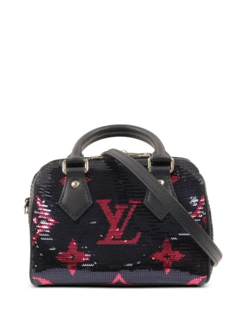 Louis Vuitton Pre-Owned mini 18 Speedy Bandoulière sequin tote bag