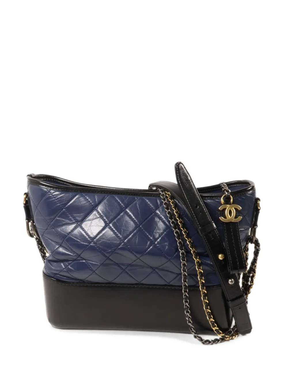 CHANEL Pre-Owned Gabrielle quilted shoulder bag - Blu