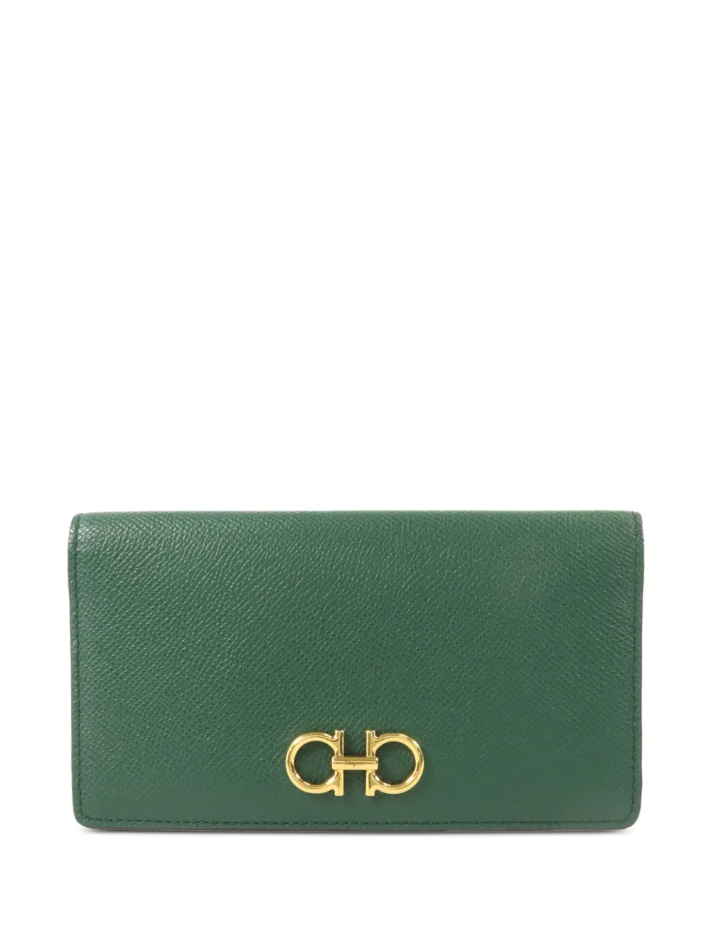 Ferragamo Pre-Owned Gancini long wallet - Verde