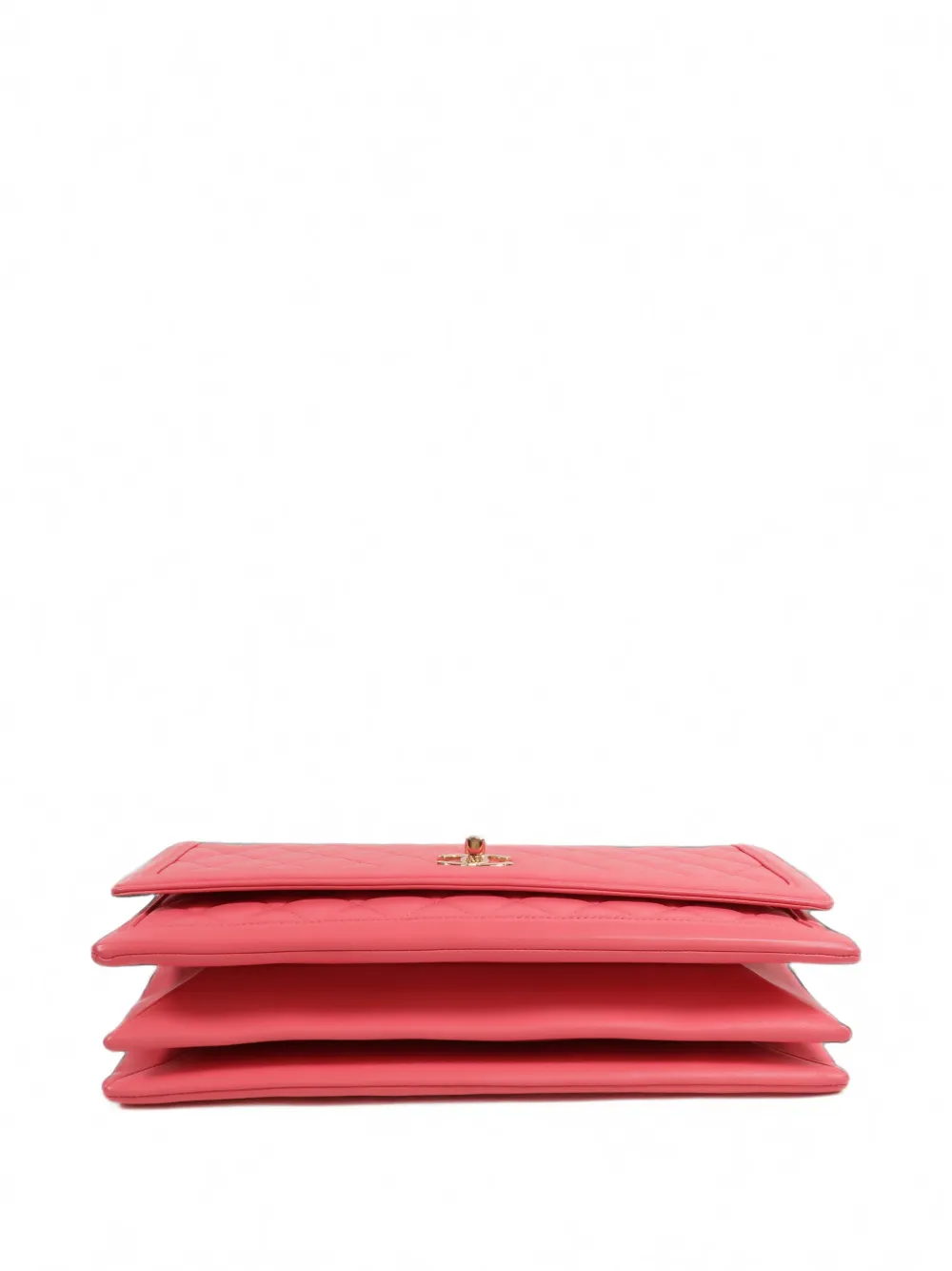 CHANEL Pre-Owned CC gewatteerde schoudertas met draaislot Roze