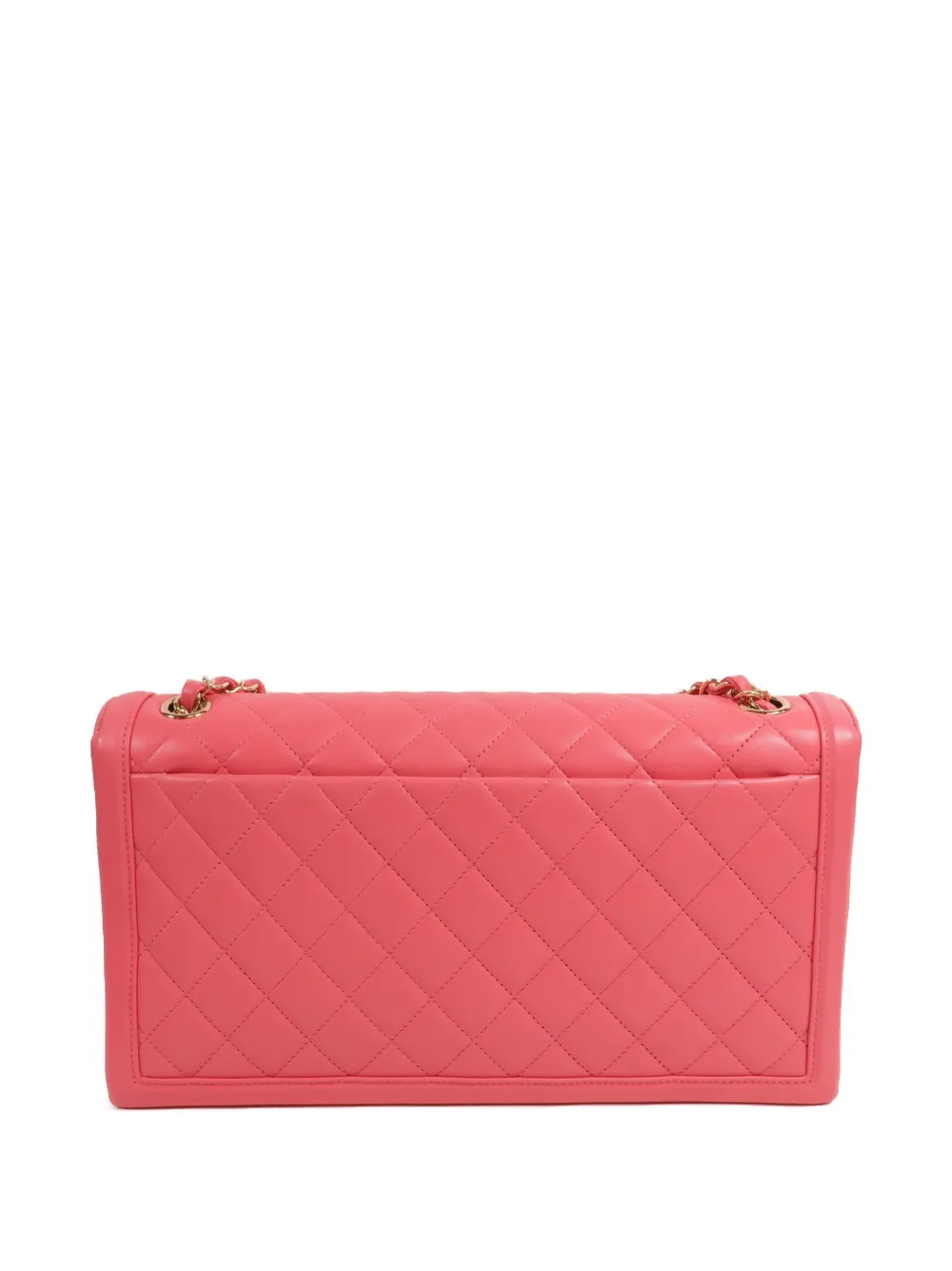 CHANEL Pre-Owned CC gewatteerde schoudertas met draaislot Roze