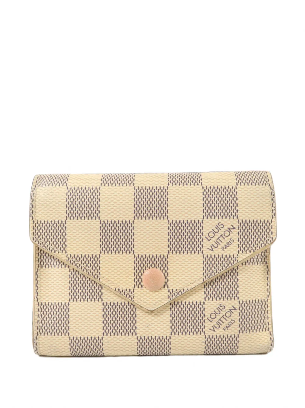 Louis Vuitton Pre-Owned Victorine Damier Azur Portemonnaie - Nude