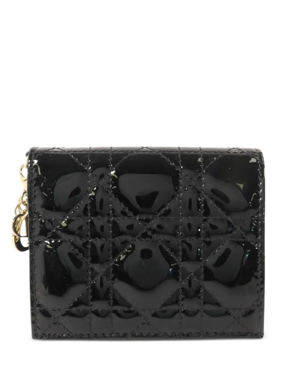 Christian Dior Pre-Owned Lady Dior Cannage Portemonnaie - Schwarz